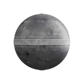 Damaged double road with pavement